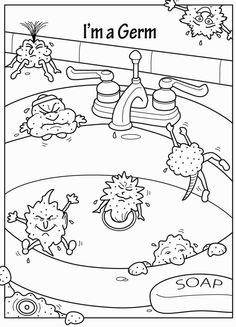 germ coloring sheet 49 best germs lesson images preschool body preschool germ coloring sheet 