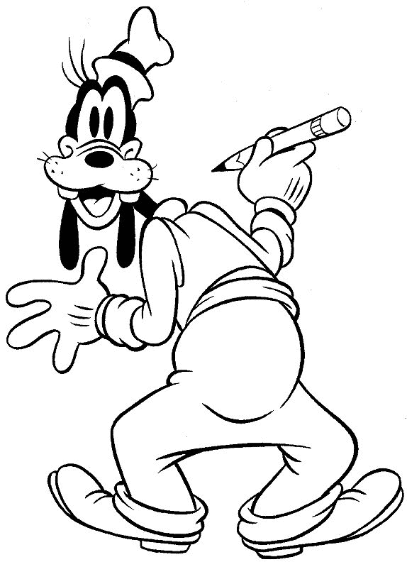 goofy coloring page goofy coloring pages coloringpages1001com goofy page coloring 
