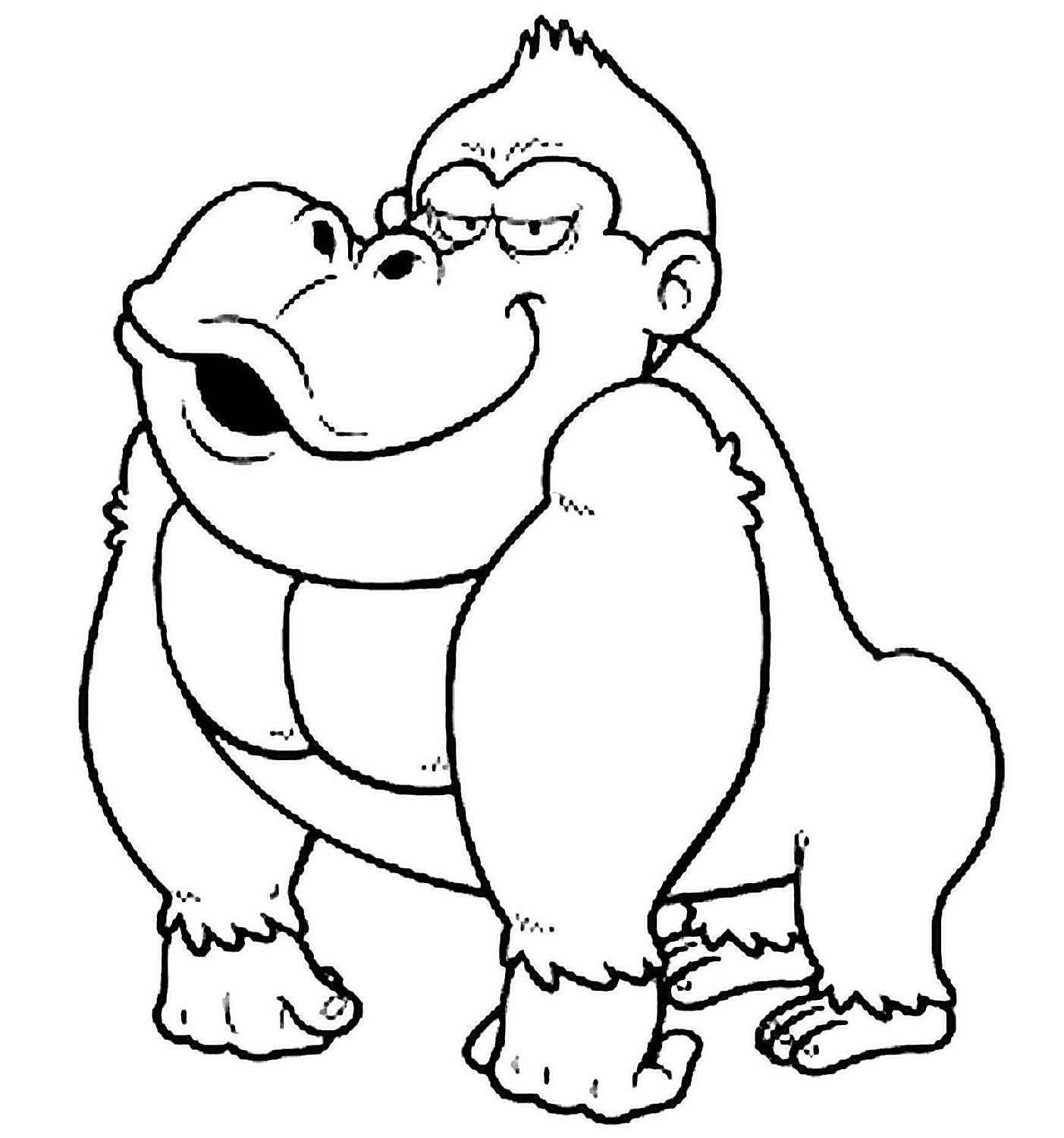 gorilla coloring pages 10 cute free printable gorilla coloring pages online coloring gorilla pages 