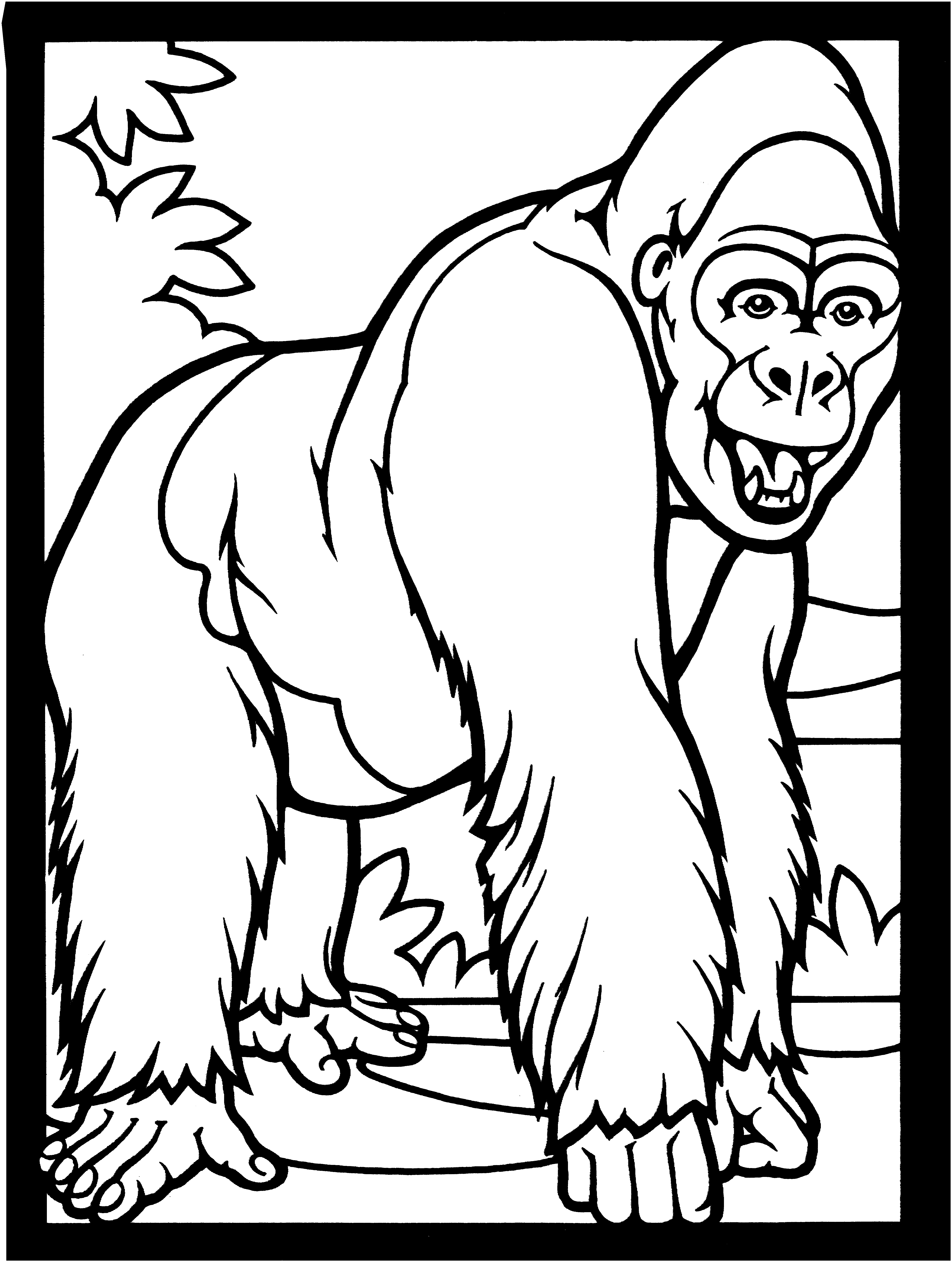 gorilla coloring pages gorilla coloring pages to kids pages coloring gorilla 