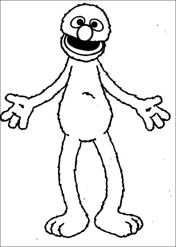 grover coloring page colouring pages cartoon sesame street grover printable for grover coloring page 