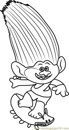 guy diamond trolls top 15 trolls coloring pages coloring pages for kids diamond guy trolls 