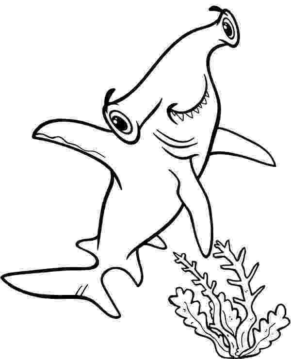 hammerhead shark coloring pages to print free printable shark coloring pages for kids hammerhead pages shark to print coloring 