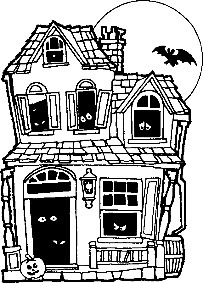 haunted house coloring pages printables printable haunted house coloring pages for kids cool2bkids house printables pages coloring haunted 