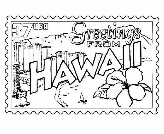 hawaiian pictures to color a to z kids stuff hawaii map color page hawaii crafts pictures hawaiian to color 