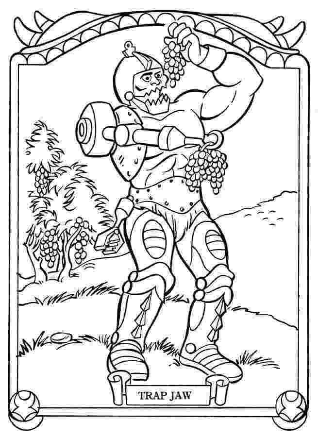 he man coloring pages trap jaw coloring page he man and the masters of the man coloring he pages 