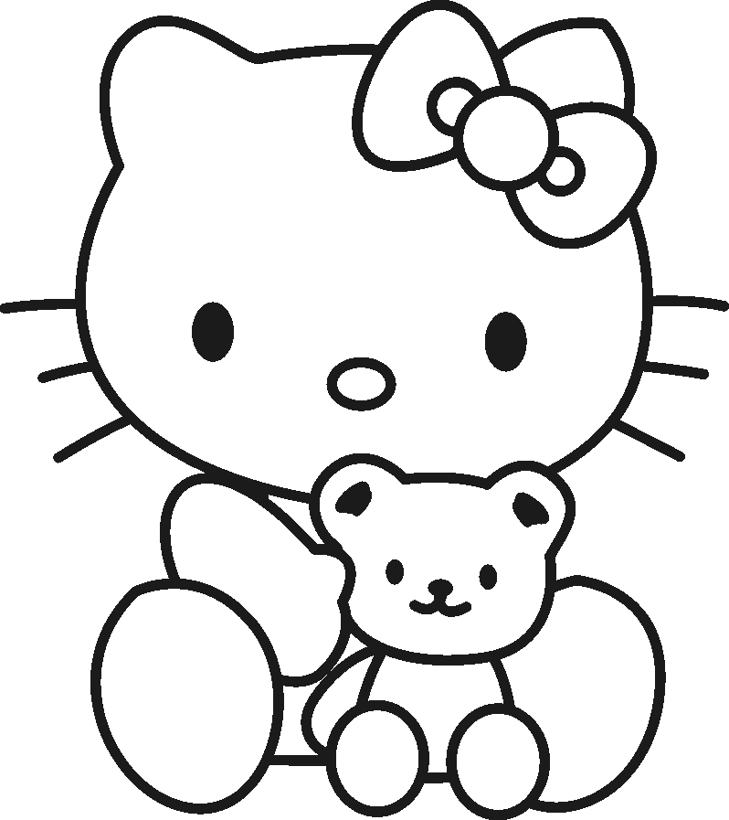 hello kitty coloring pages free lusine kitty free pages hello coloring 