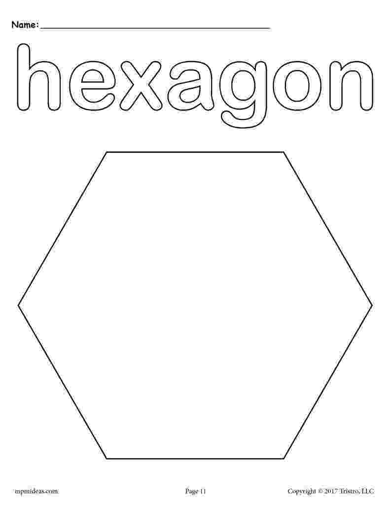 hexagon coloring page 53 best preschool shapes images on pinterest preschool hexagon page coloring 