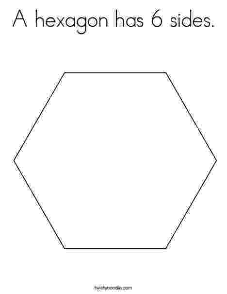 hexagon coloring page a hexagon has 6 sides coloring page twisty noodle page hexagon coloring 