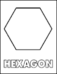 hexagon coloring page shapes coloring pages coloring hexagon page 