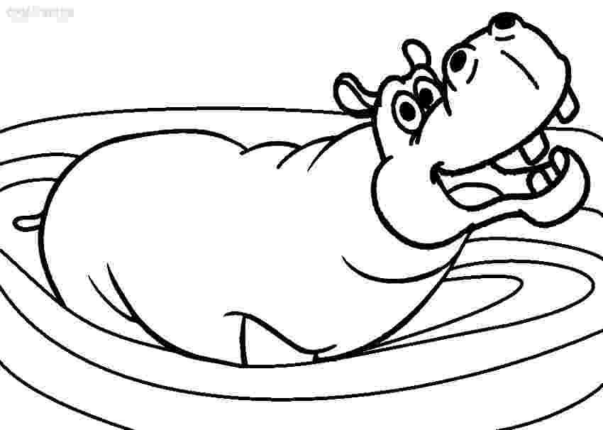 hippopotamus coloring page printable hippo coloring pages for kids cool2bkids coloring hippopotamus page 