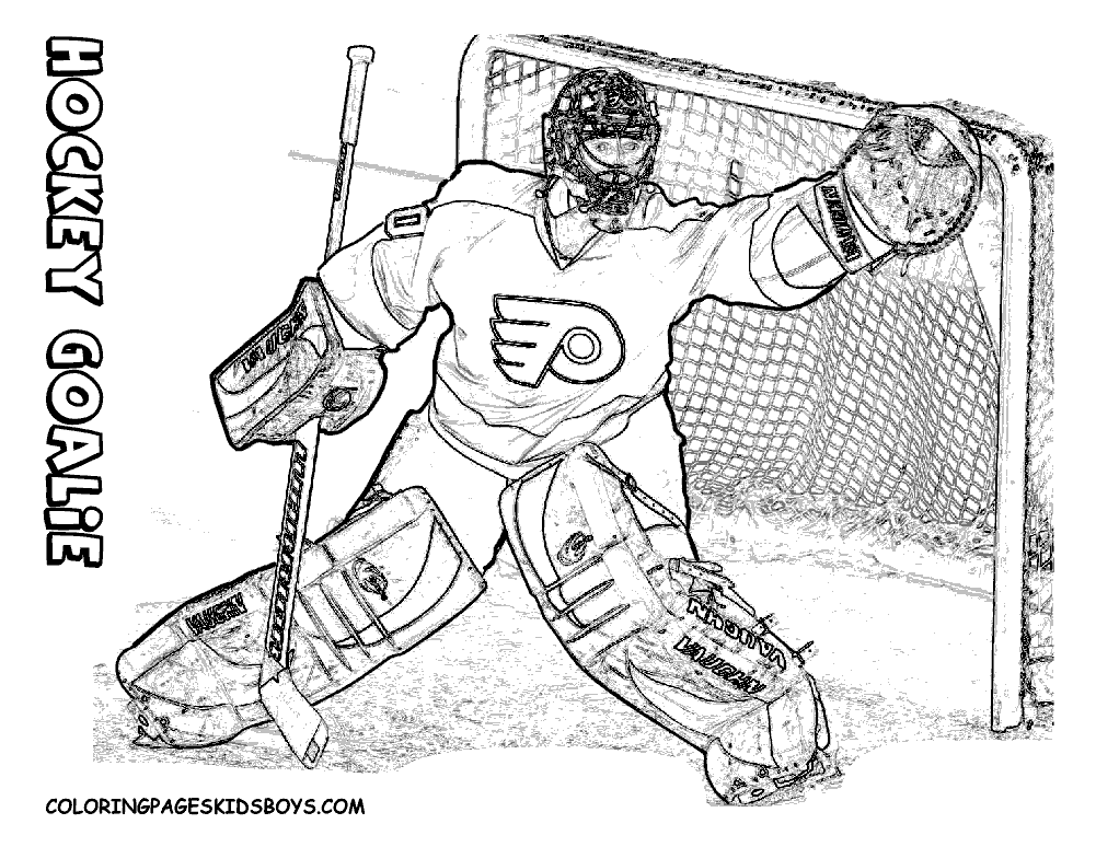 hockey goalie coloring pages free pro hockey player coloring pages to print out pages coloring goalie hockey 