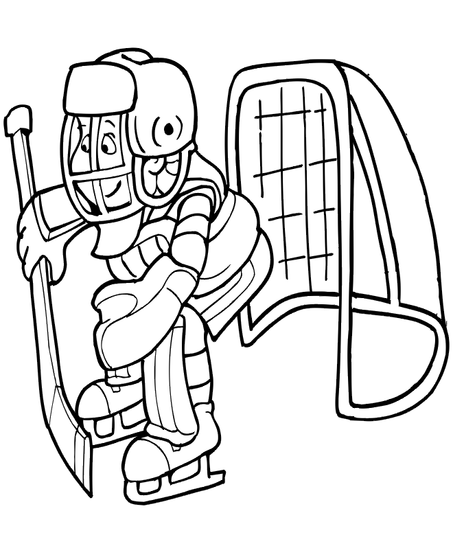 hockey goalie coloring pages hockey coloring page goalie down on ice to make save pages hockey coloring goalie 