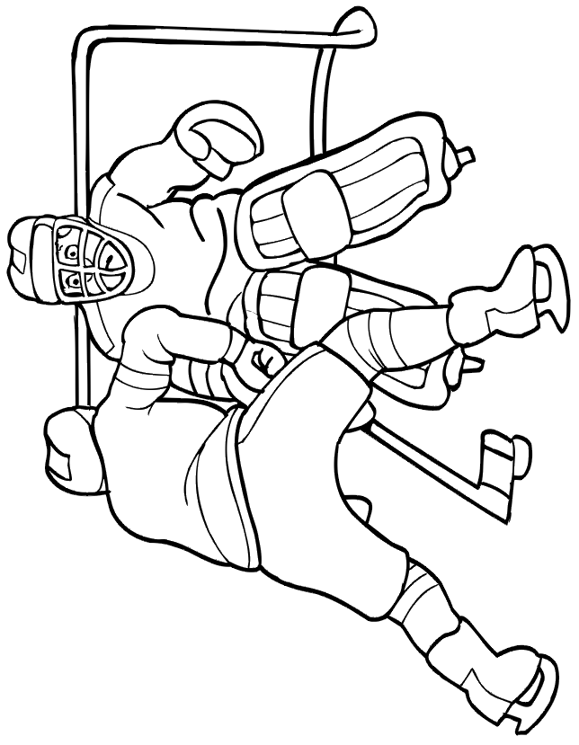 hockey goalie coloring pages hockey coloring page goalie preparing for shot pages coloring hockey goalie 