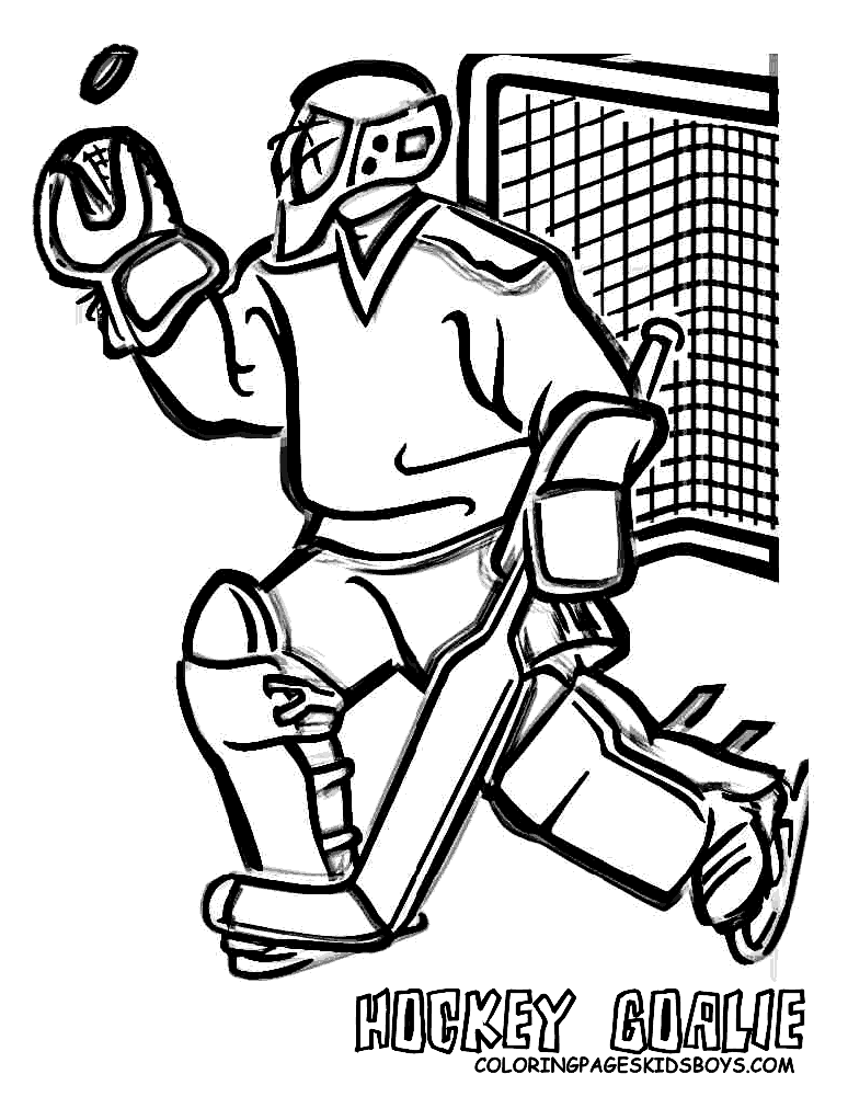 hockey goalie coloring pages winter sport coloring pages hockey goalkeeper coloring goalie pages hockey 