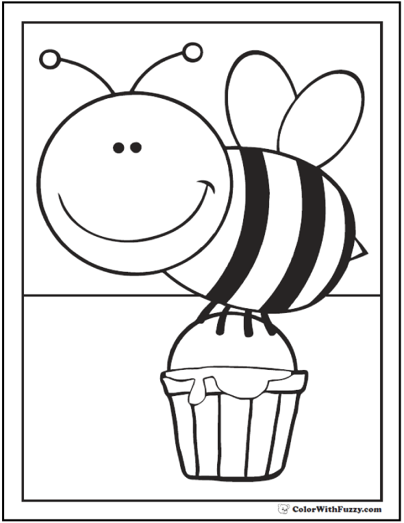honey bee coloring page 59 best bee coloring pages images on pinterest bees coloring bee honey page 