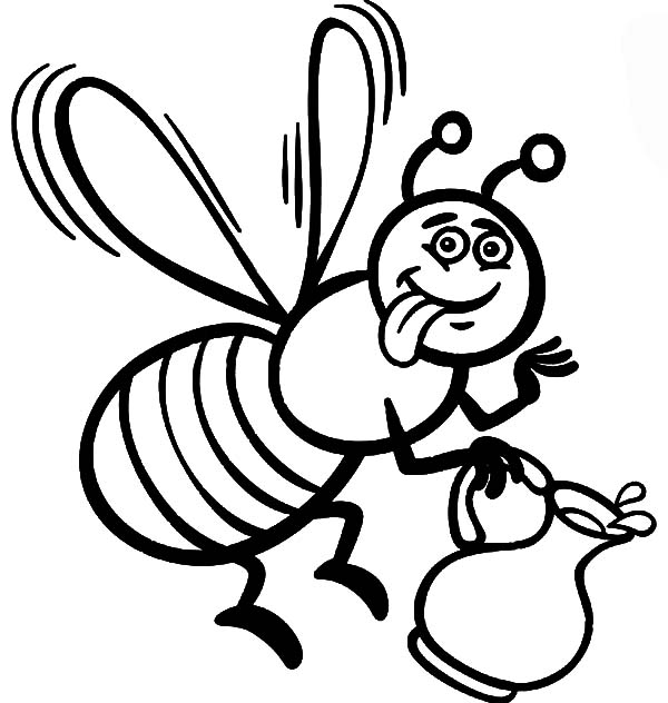 honey bee coloring page bee coloring pages bees on the net coloring bee page honey 