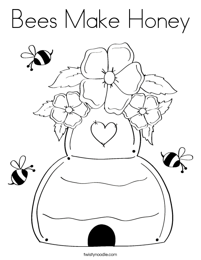 honey bee coloring page kids printable honey bees coloring page the graphics fairy page bee honey coloring 