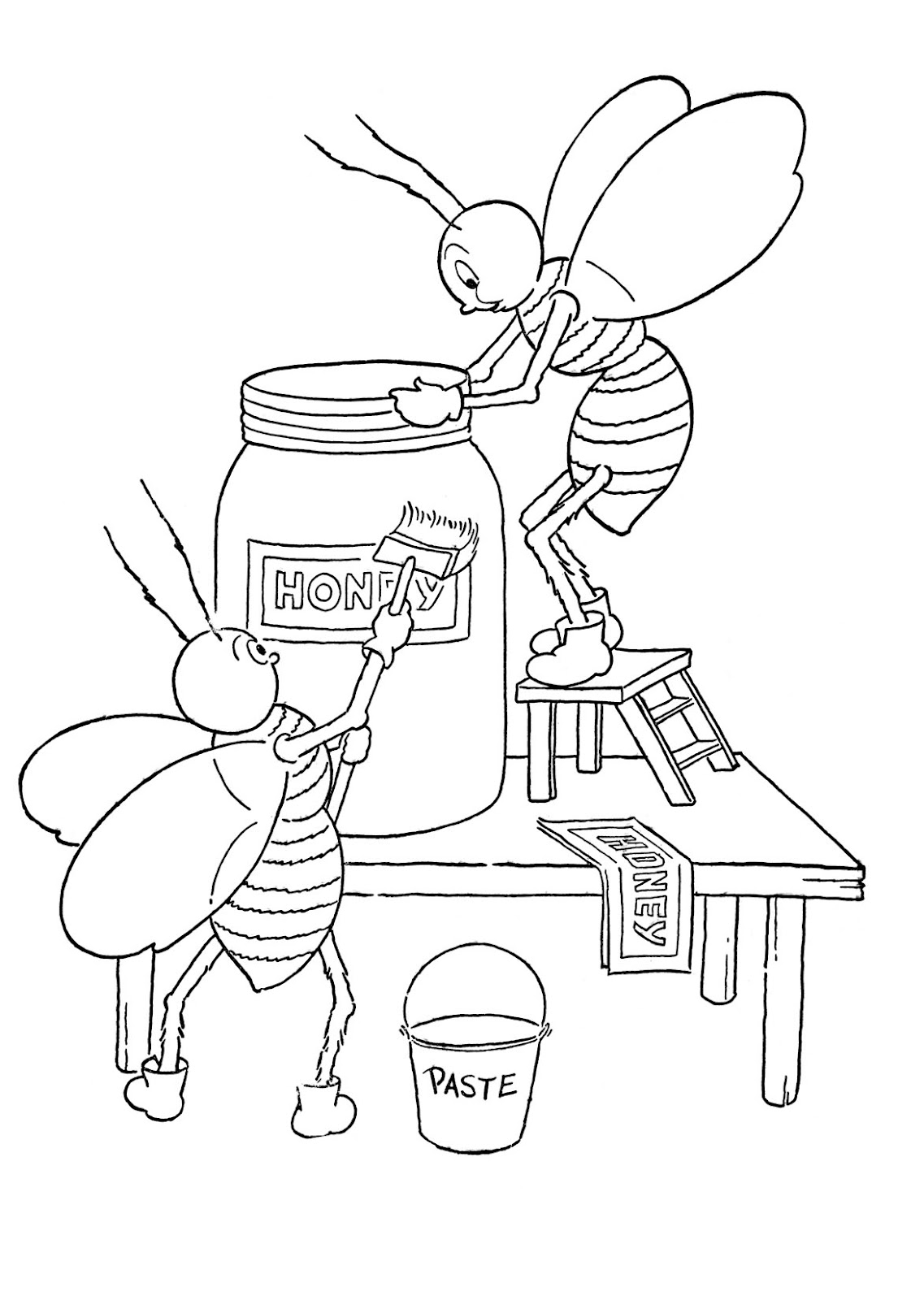 honey bee coloring page the best place for coloring page at coloringsky part 13 coloring bee page honey 