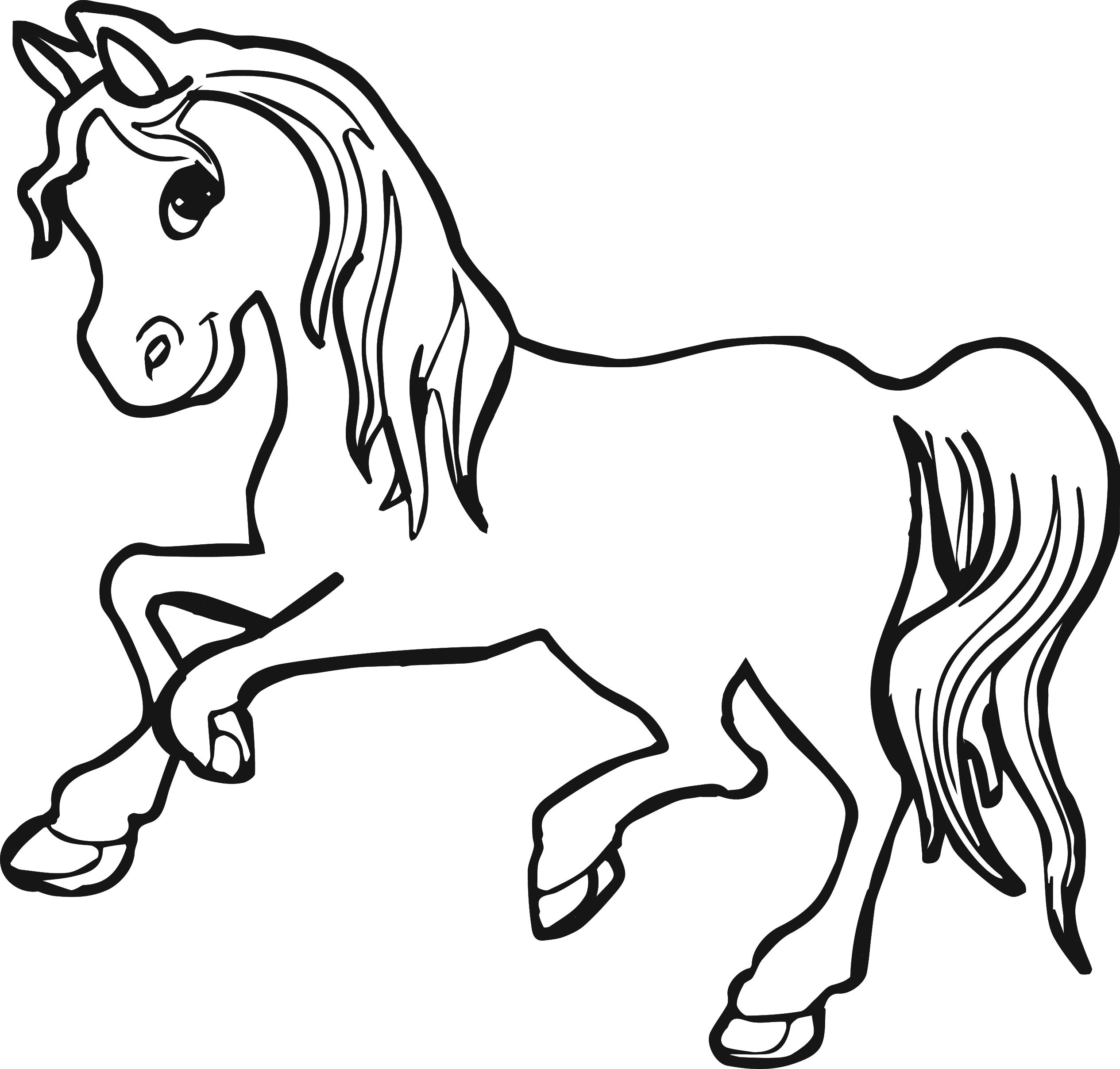 horse pics to color free horse coloring pages to pics horse color 