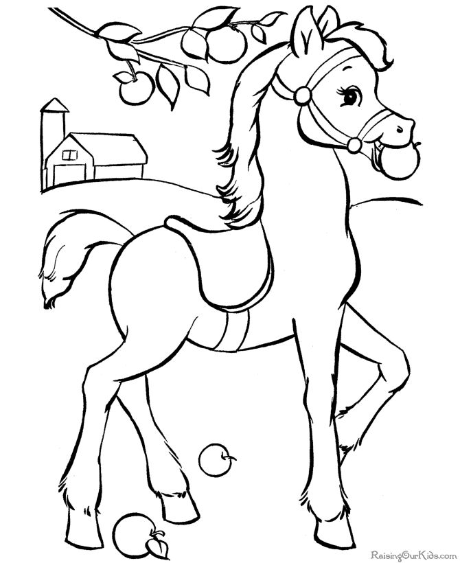 horse pics to color free printable horse coloring pages for kids cool2bkids to pics horse color 