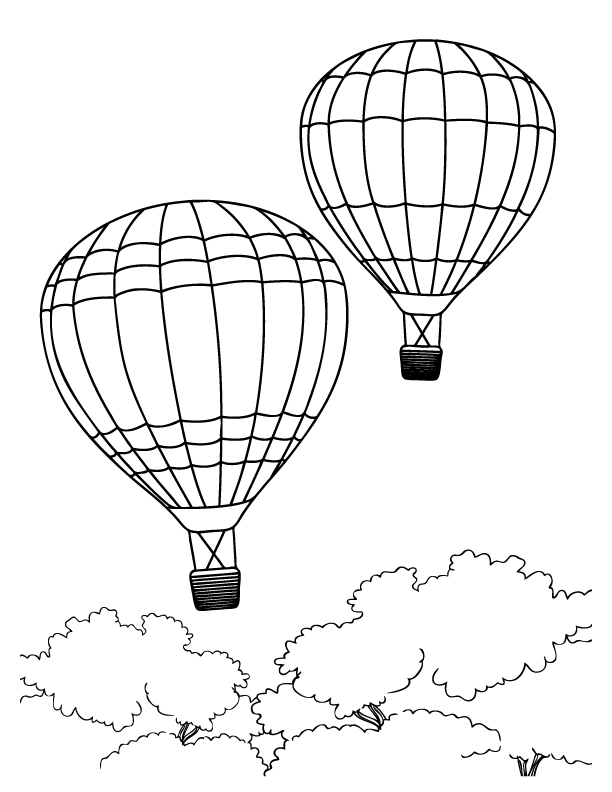 hot air balloon coloring pages hot air balloon coloring pages getcoloringpagescom pages air hot balloon coloring 