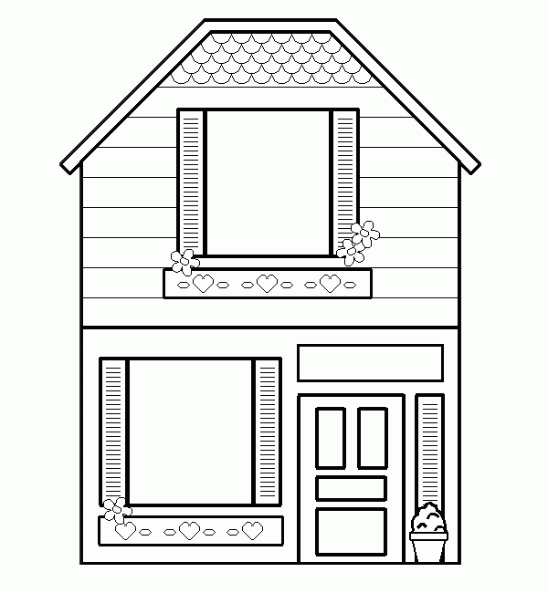 house coloring pages printable free printable house coloring pages for kids house pages coloring printable 