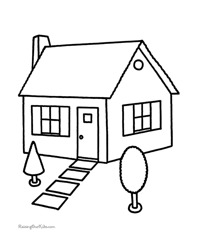house coloring pages printable house coloring pages getcoloringpagescom printable coloring pages house 