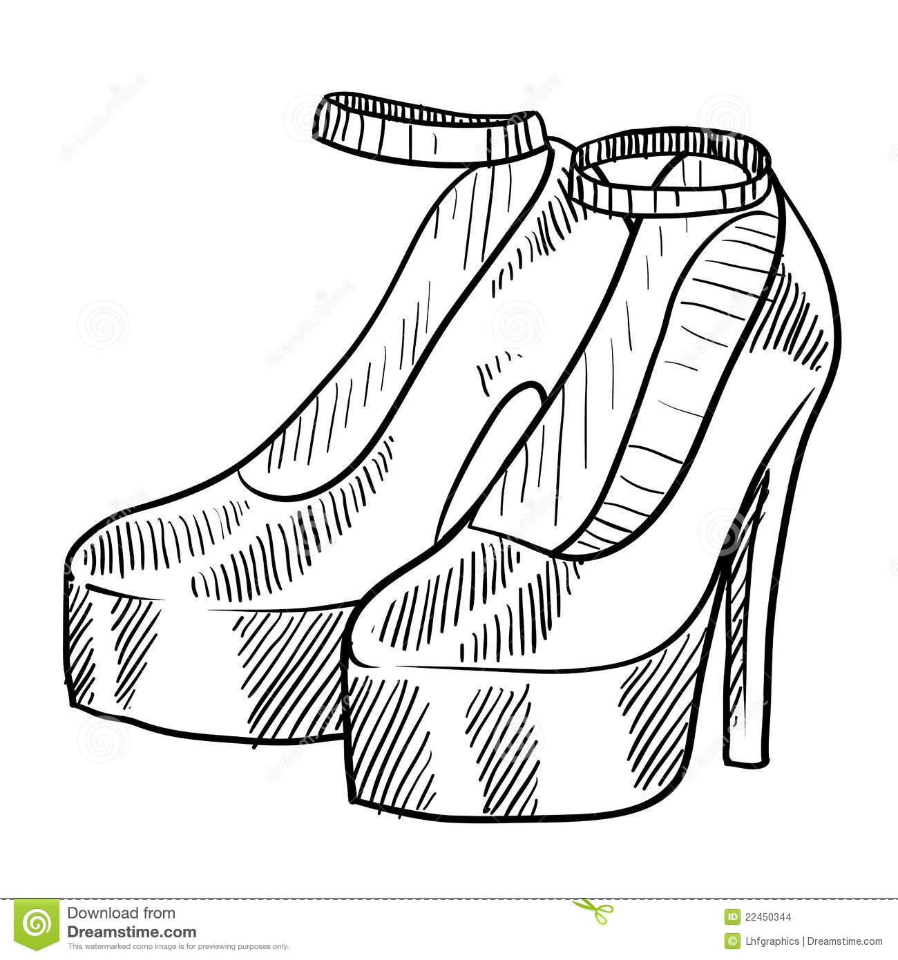 how to sketch high heels high heel shoes drawing stock images image 22450344 how to high sketch heels 