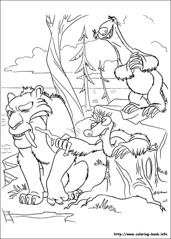 ice age printables ice age coloring pages ice printables age 