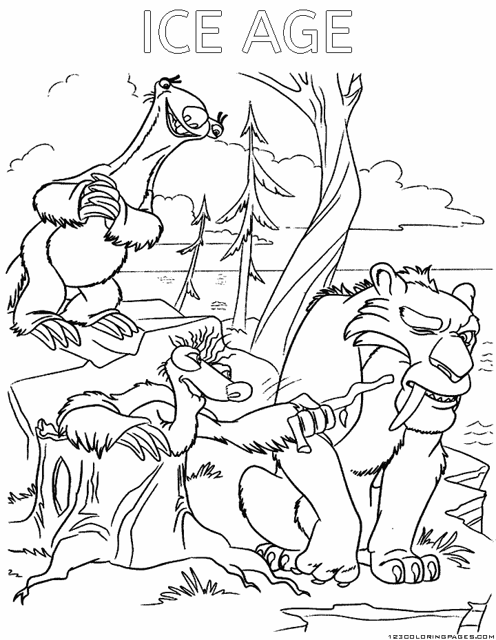 ice age printables ice age coloring pages to download and print for free printables age ice 