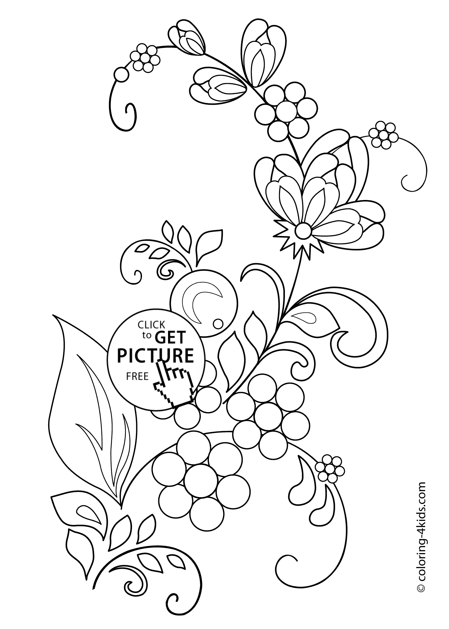 images of flowers to color beautiful flowers coloring pages for kids printable free of images flowers color to 