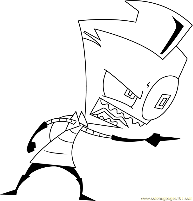 invader zim coloring pages coloring invader zim dib by coloringbookclub on deviantart zim pages coloring invader 