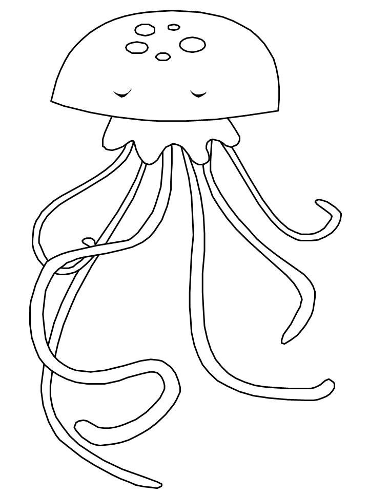 jellyfish coloring pictures jellyfish coloring page free printable coloring pages coloring pictures jellyfish 