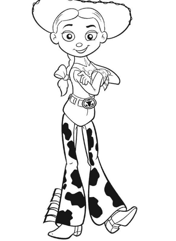 jessie coloring page toy story jessie coloring pages at getcoloringscom free coloring jessie page 