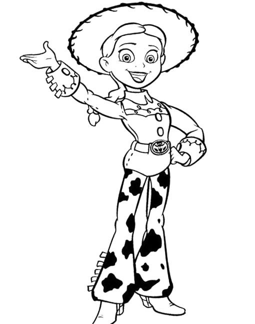jessie coloring page toy story woody coloring pages getcoloringpagescom page coloring jessie 