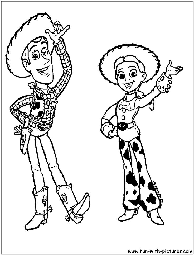 jessie coloring page woody and jessie from disney toystory everything jessie page coloring 