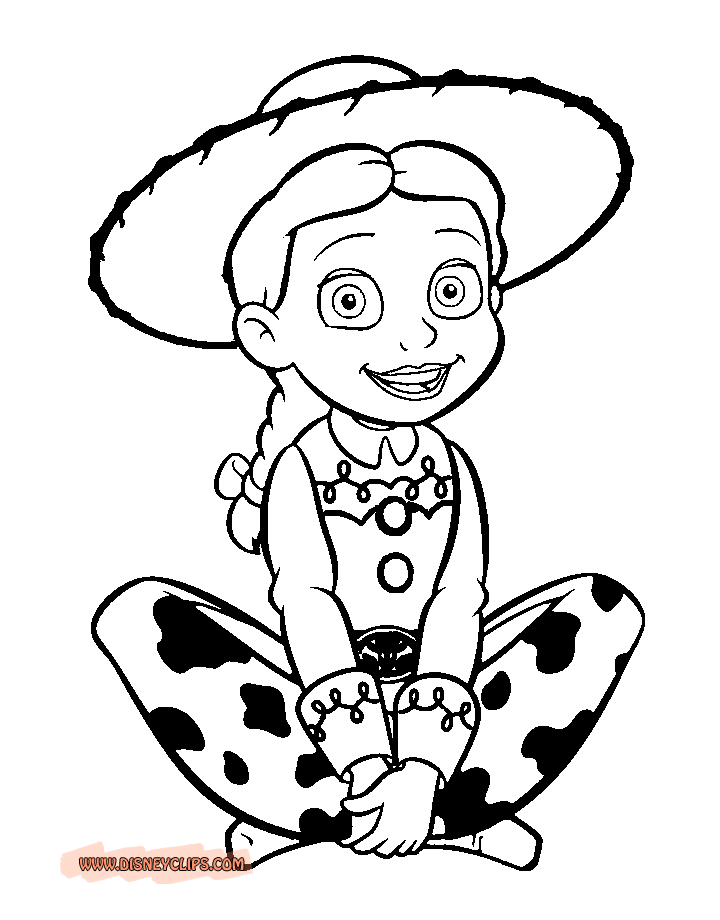 jessie colouring pages jessie toy story drawing at getdrawings free download jessie pages colouring 