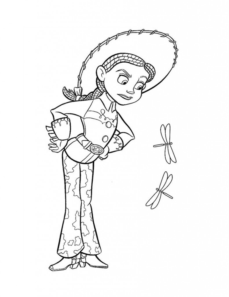 jessie colouring pages jessie toy story drawing at getdrawings free download pages colouring jessie 