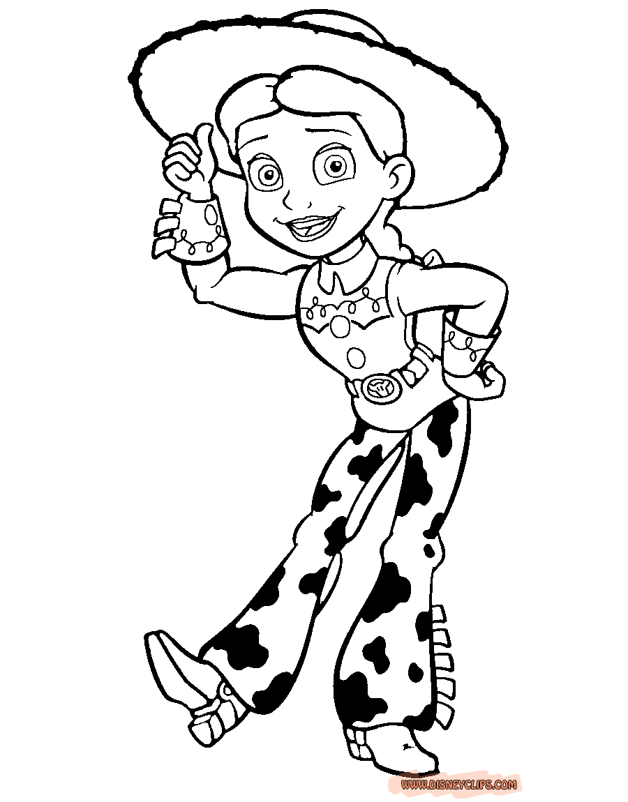jessie colouring pages toy story coloring pages disneyclipscom pages jessie colouring 