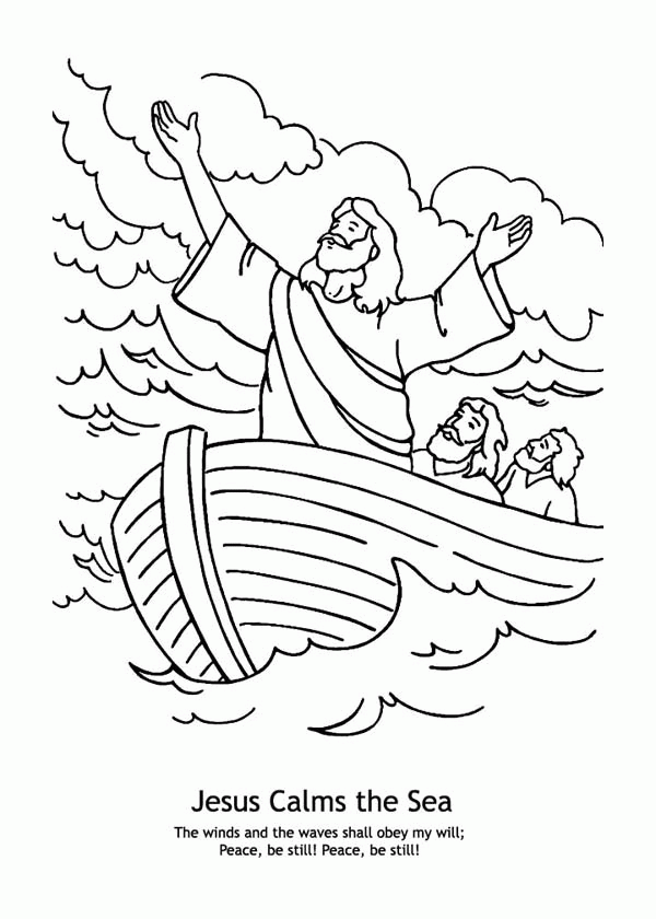 jesus calms the storm coloring page coloring page for jesus calming the storm coloring home the calms coloring jesus storm page 