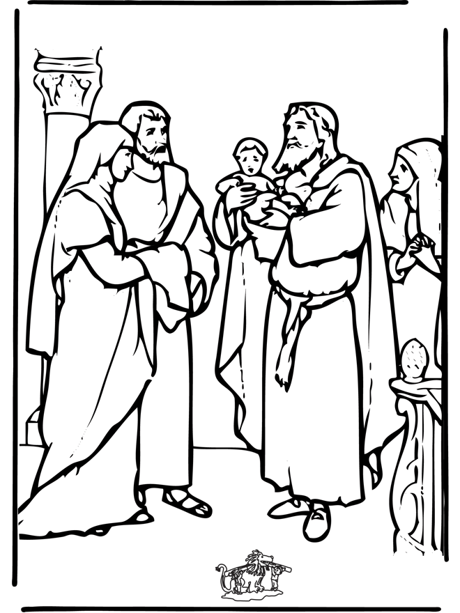 jesus in the temple coloring page baby jesus in the temple new testament ВШ Рождество jesus temple page coloring the in 