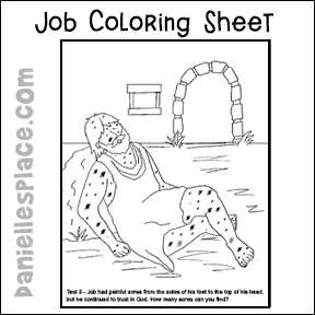 job bible story coloring page god visits job bible coloring pages what39s in the bible bible coloring job story page 
