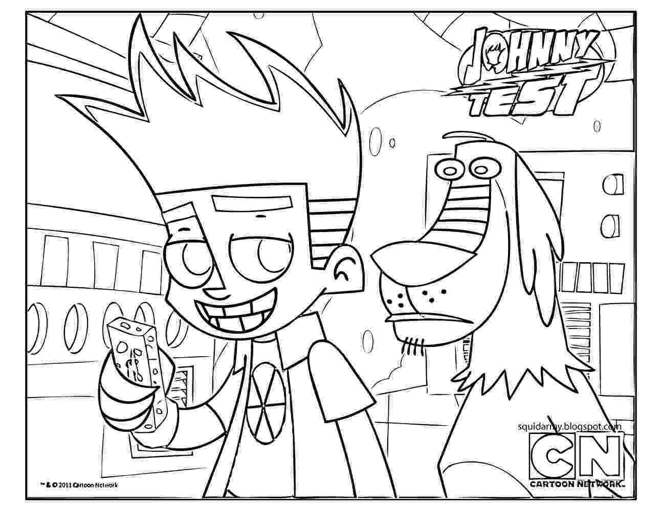 johnny test coloring pages kids page johnny test coloring pages free printable johnny test coloring pages 