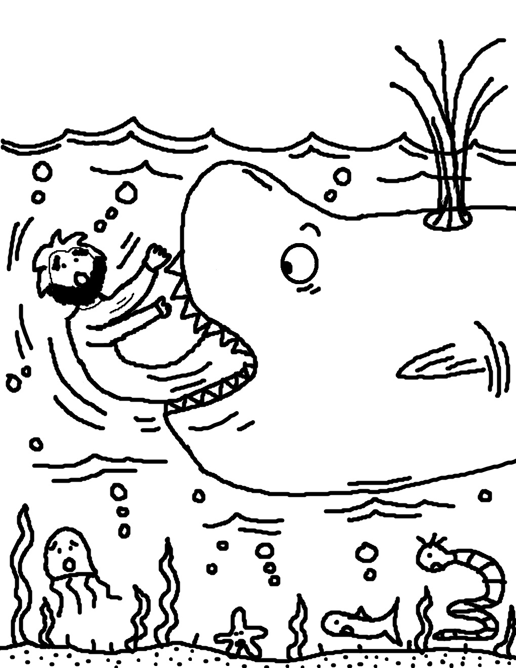 jonah and the whale coloring page jonah and the whale coloring pages the whale and jonah page coloring 