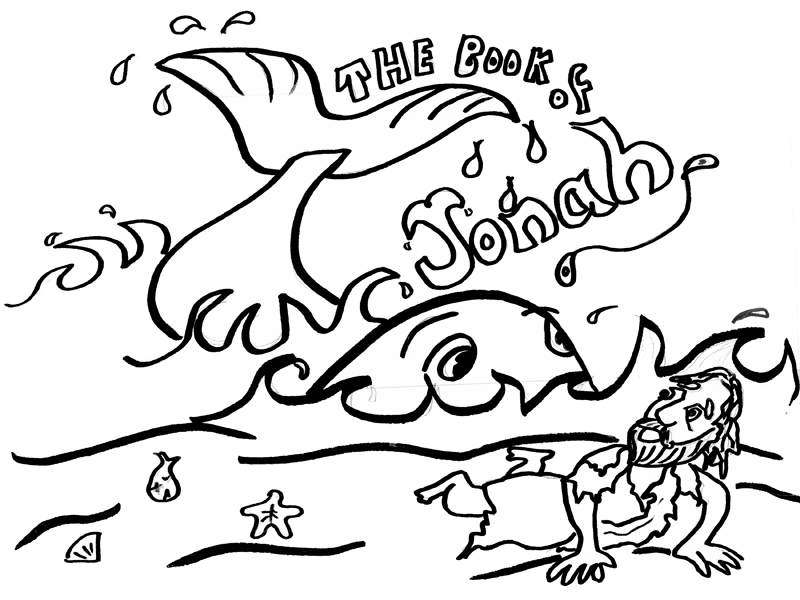 jonah and the whale coloring page jonah was in the belly of the fish three days and three page coloring and jonah the whale 