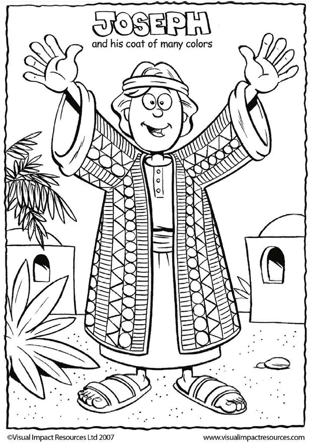 joseph coloring pages joseph and his coat coloring page coloring pages pages coloring joseph 