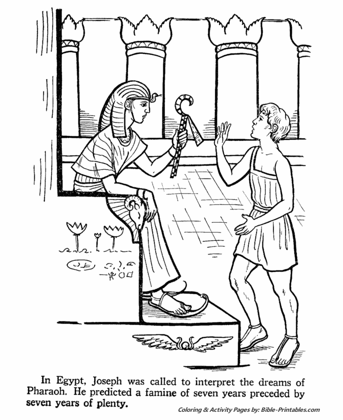 joseph coloring pages joseph gives his brothers grain old testament coloring pages joseph coloring 