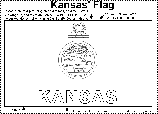 kansas flag coloring page colouring book of flags united states of america kansas flag page coloring 