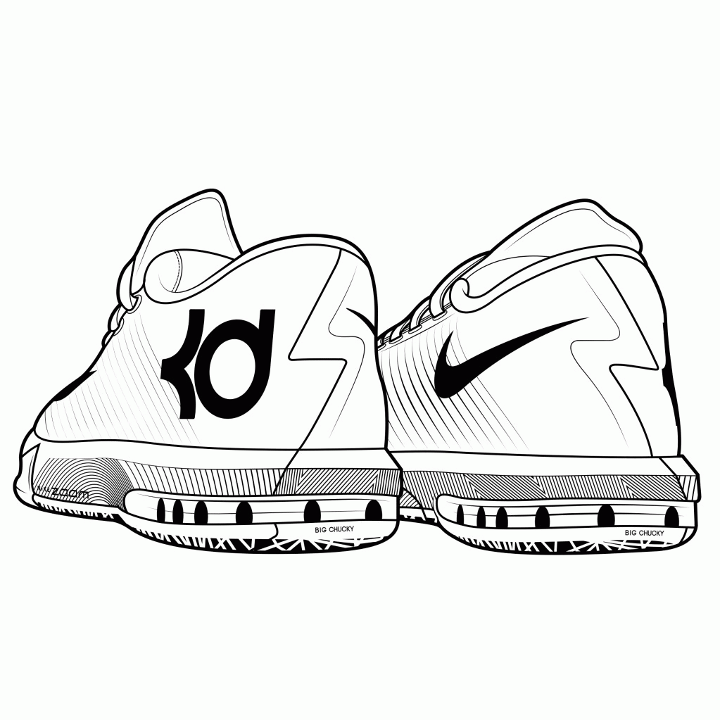 kd coloring pages kd shoes coloring pages 2jpg coloring home kd pages coloring 